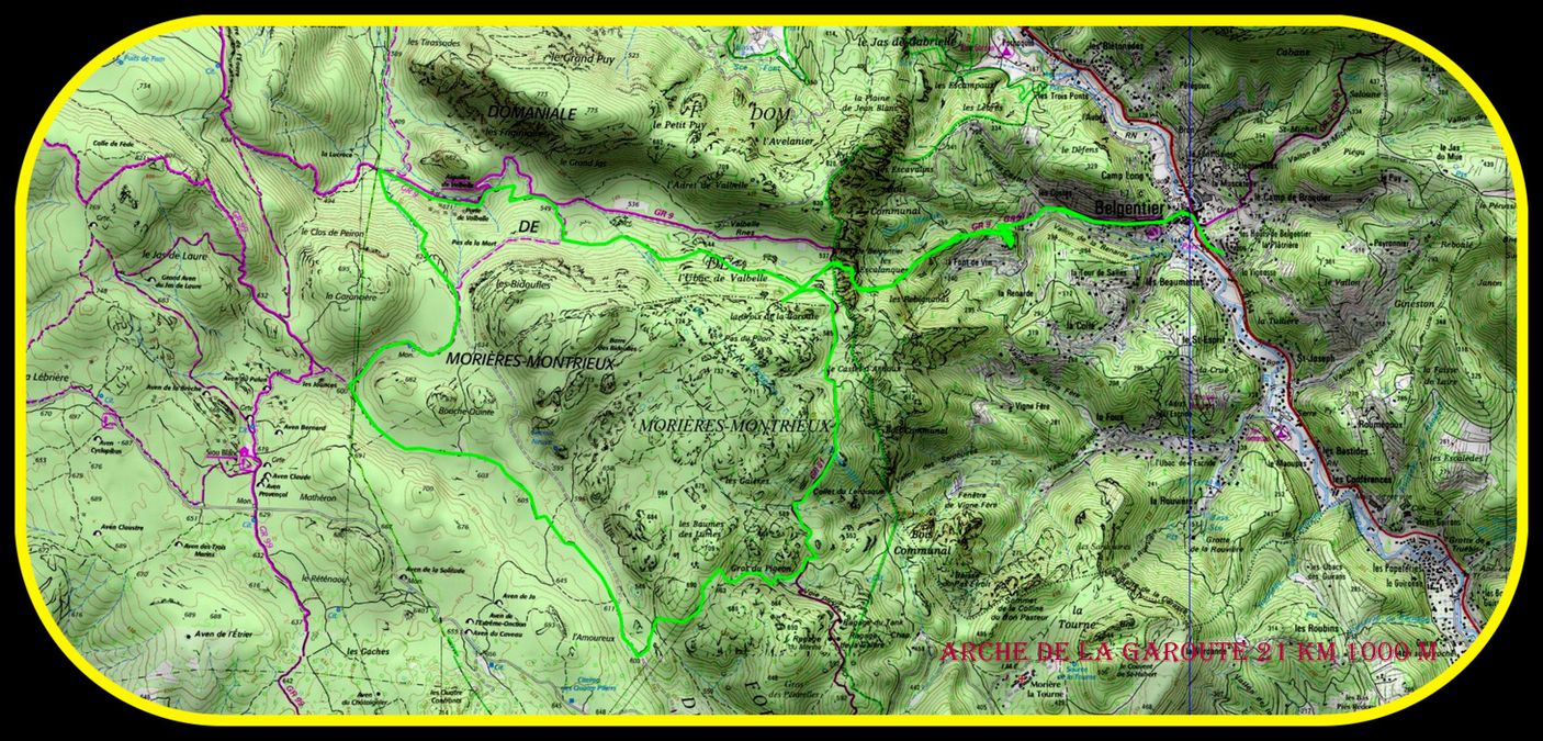 Belgentier, arche de la Garoute