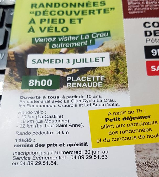 Fête de La Crau, rando découverte