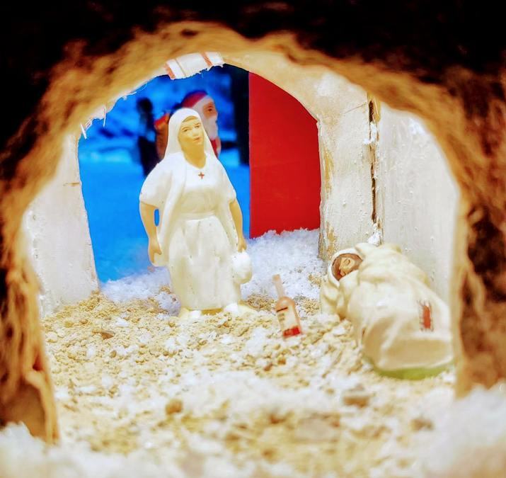 La Garde-Freinet, crèche et Grimaud