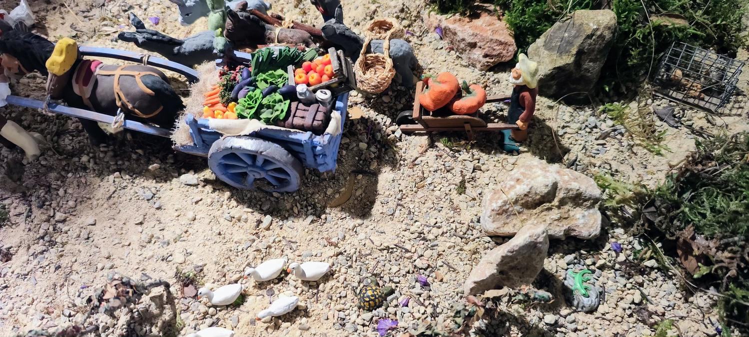 La Garde-Freinet, crèche et Grimaud