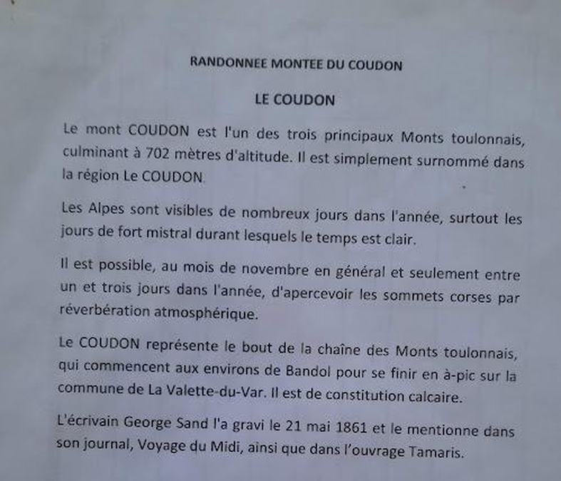 Solliès-Ville, montée du Coudon